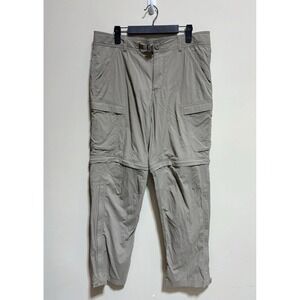 REI CO-Op Men's Cargo Relaxed Hiking Pants 34W x 30 L Gray  Zip off